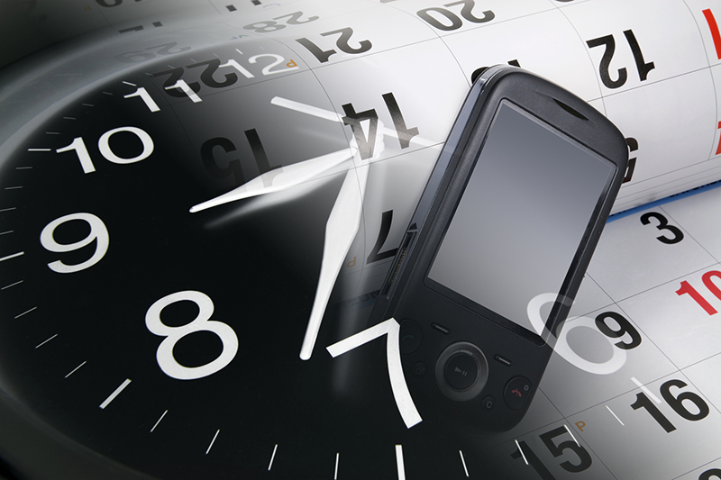 Smart Phone, Calendar and Clock